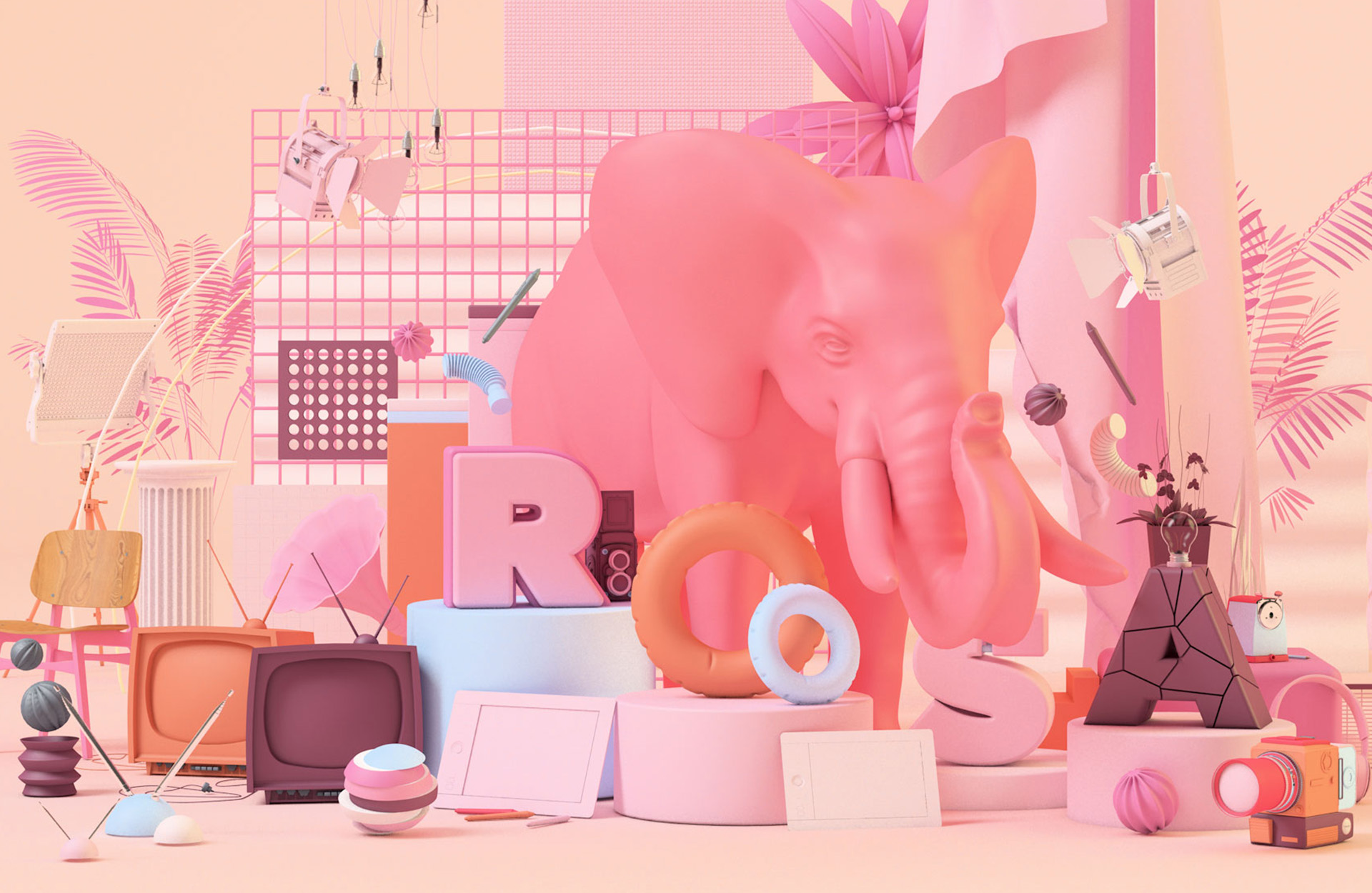 Elefante Rosa